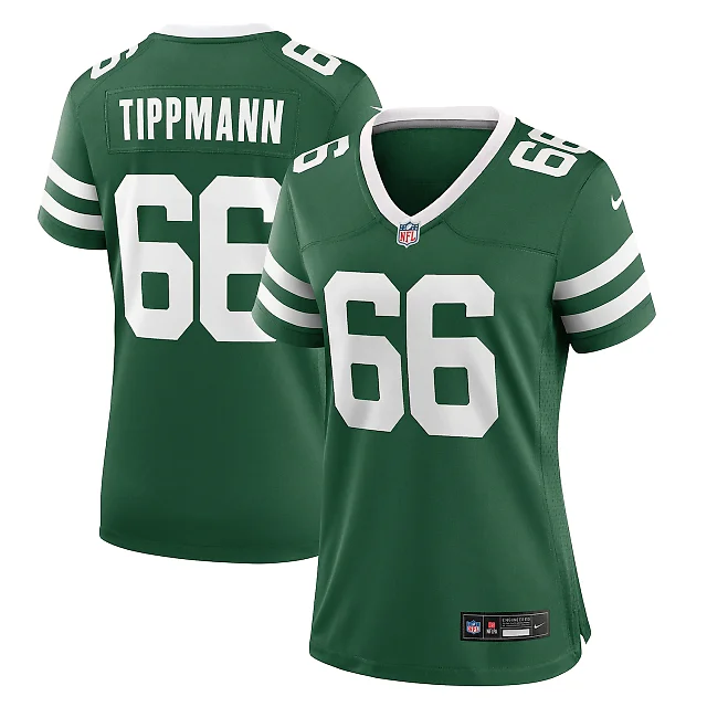 Zennovawear Joe Tippmann New York Jets Women's Game Jersey - Legacy Green