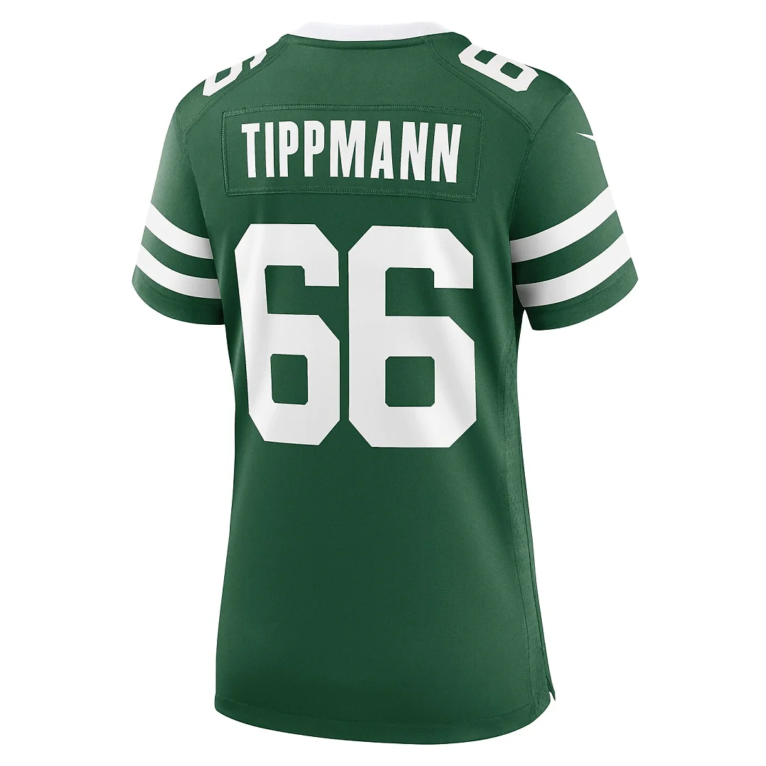 Zennovawear Joe Tippmann New York Jets Women's Game Jersey - Legacy Green