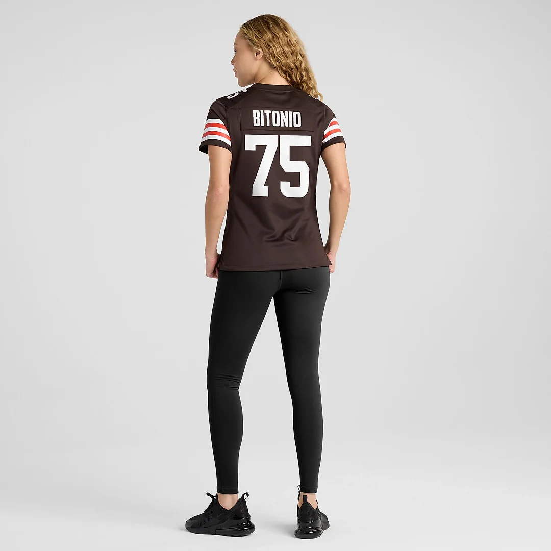 Zennovawear Joel Bitonio Cleveland Browns Women's Game Jersey - Brown