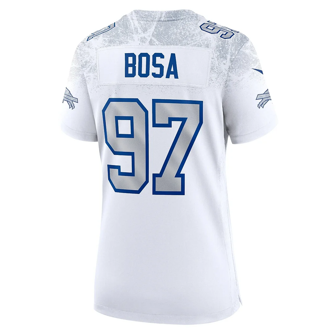 Zennovawear Joey Bosa Buffalo Bills Women's 2025 Rivalries Collection Game Jersey - White
