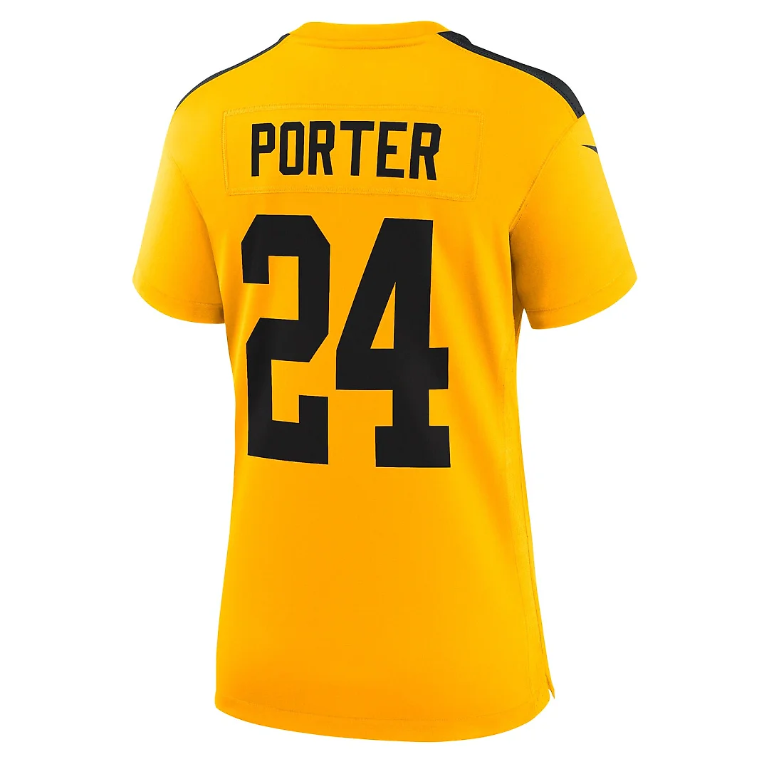 Zennovawear Joey Porter Jr. Pittsburgh Steelers Women's Alternate 1933 Throwback Game Jersey - Gold