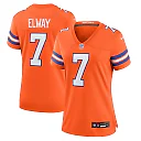 Zennovawear John Elway Denver Broncos Women's Mile High Collection 1977 Throwback Player Game Jersey - Orange