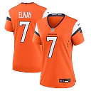 Zennovawear John Elway Denver Broncos Women's Team Retired Player Game Jersey - Orange