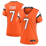 Zennovawear John Elway Denver Broncos Women's Team Retired Player Game Jersey - Orange