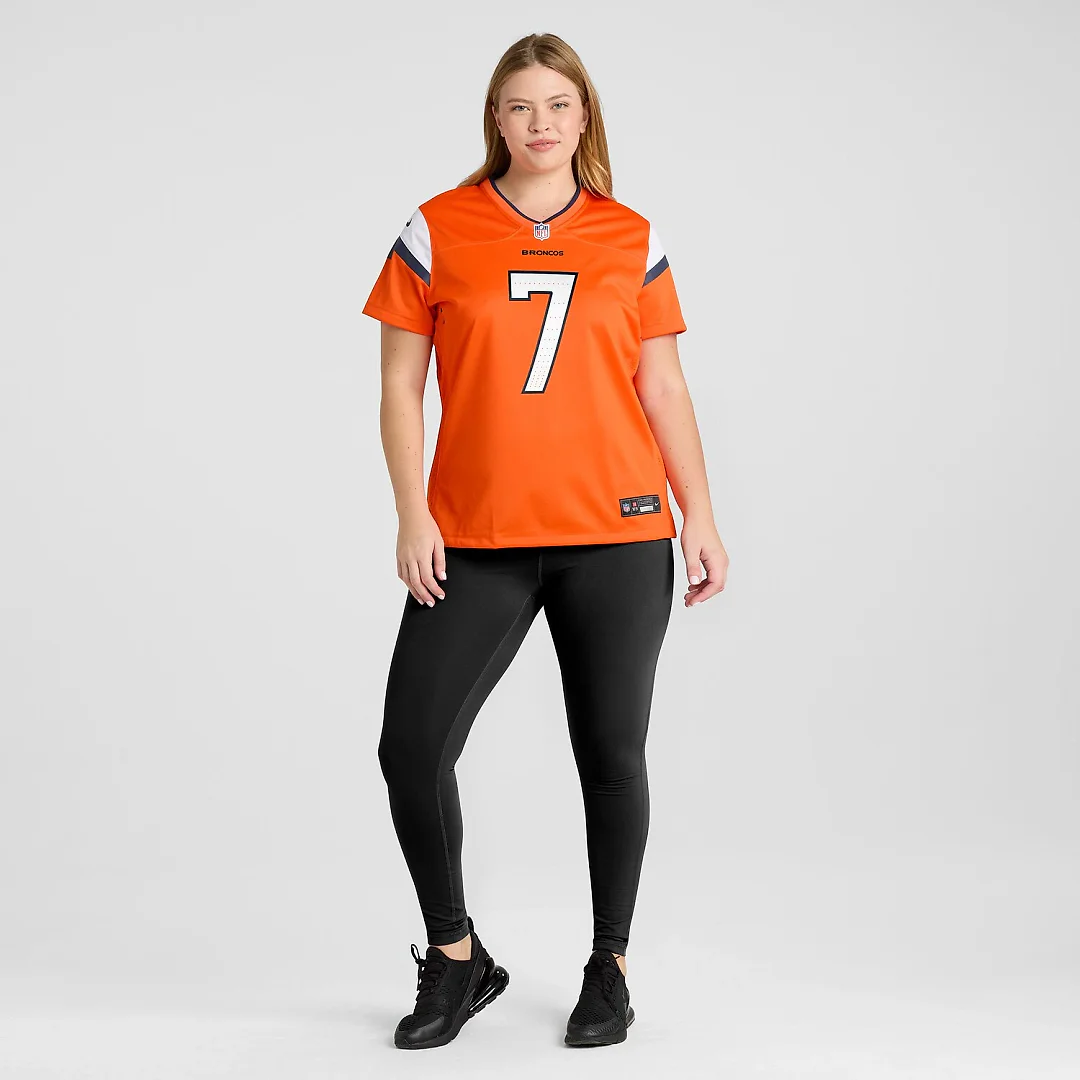 Zennovawear John Elway Denver Broncos Women's Team Retired Player Game Jersey - Orange