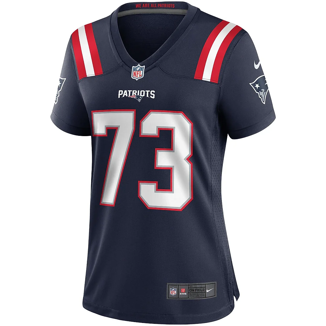Zennovawear John Hannah New England Patriots Women's Game Retired Player Jersey - Navy