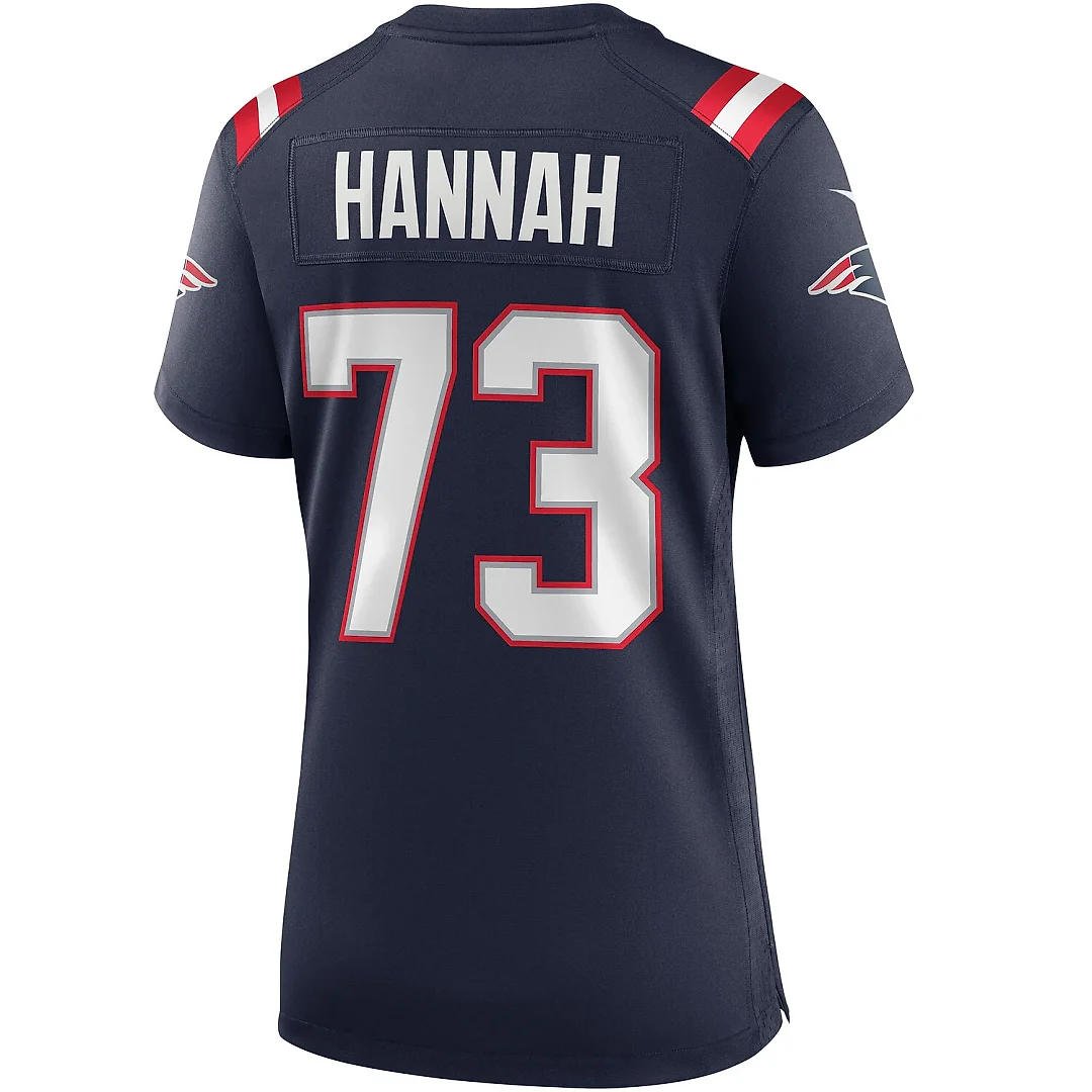 Zennovawear John Hannah New England Patriots Women's Game Retired Player Jersey - Navy