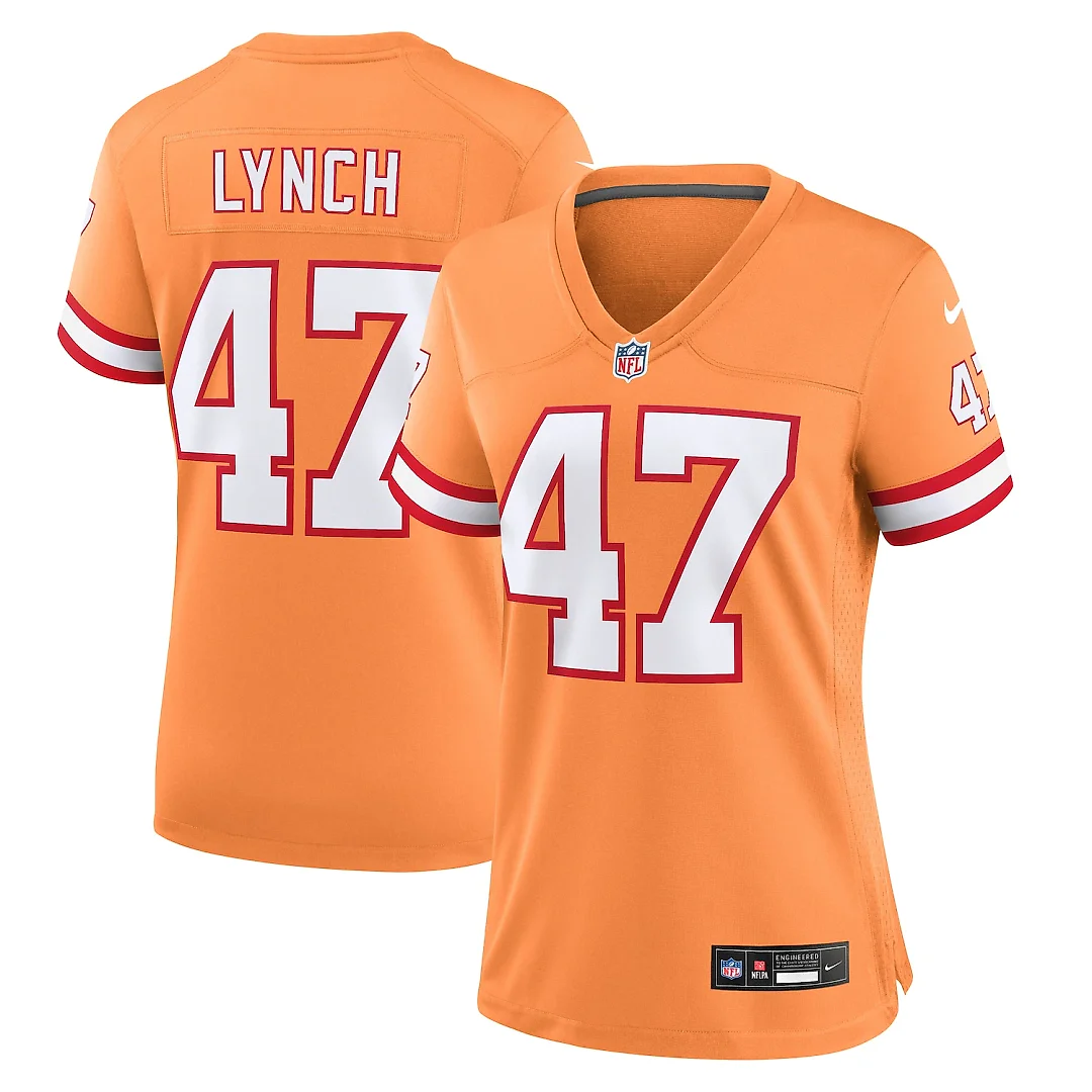 Zennovawear John Lynch Tampa Bay Buccaneers Women's Throwback Game Jersey - Orange