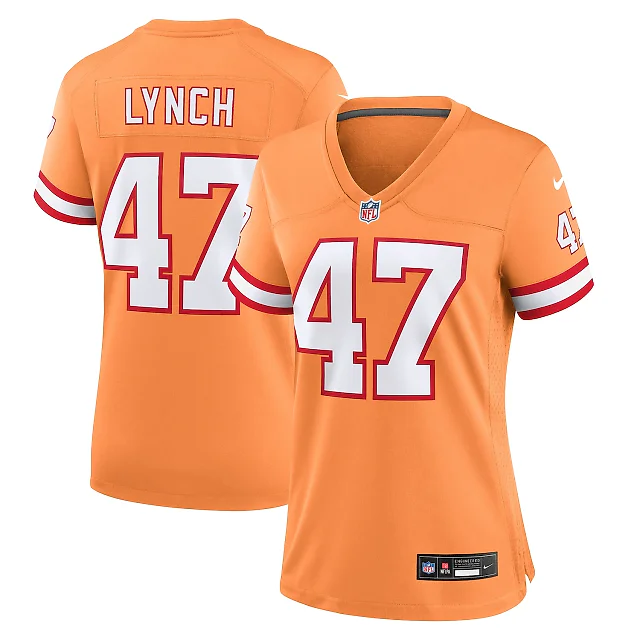 Zennovawear John Lynch Tampa Bay Buccaneers Women's Throwback Game Jersey - Orange
