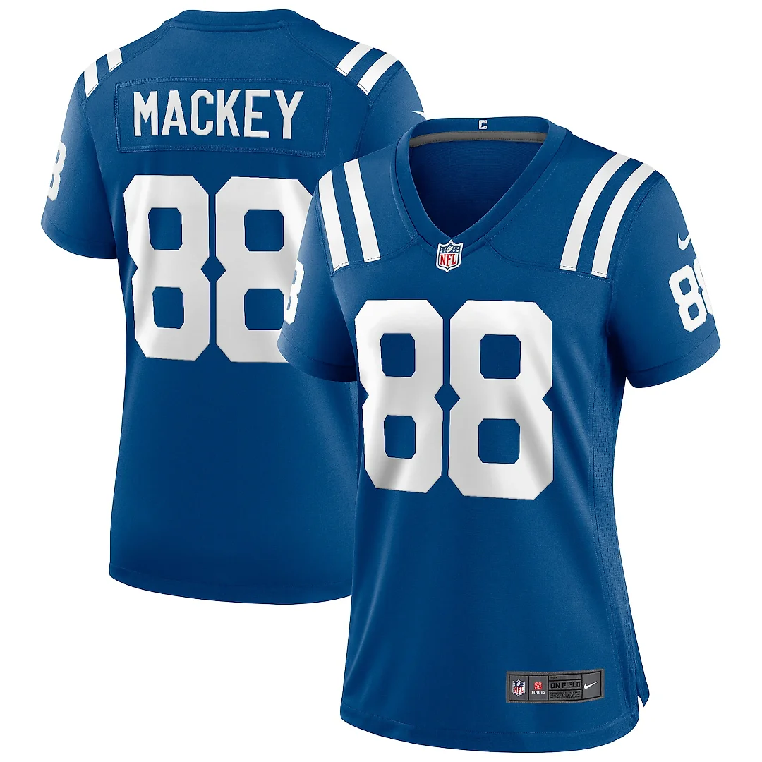 Zennovawear John Mackey Indianapolis Colts Women's Game Retired Player Jersey - Royal
