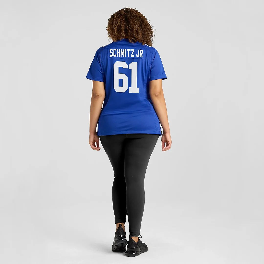 Zennovawear John Michael Schmitz Jr. New York Giants Women's Game Jersey - Royal