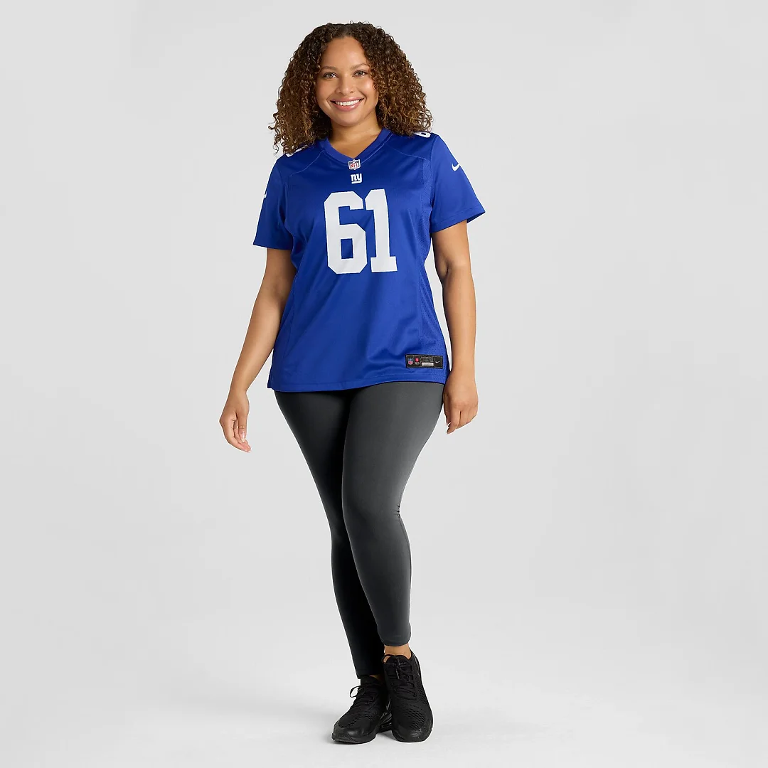 Zennovawear John Michael Schmitz Jr. New York Giants Women's Game Jersey - Royal
