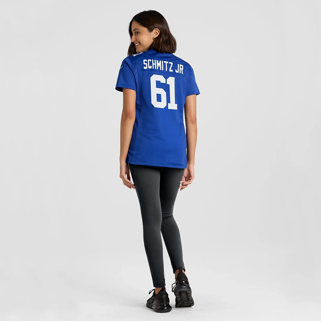 Zennovawear John Michael Schmitz Jr. New York Giants Women's Game Jersey - Royal