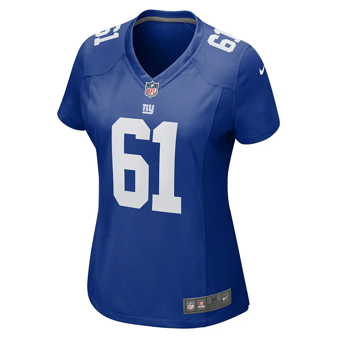 Zennovawear John Michael Schmitz Jr. New York Giants Women's Game Jersey - Royal
