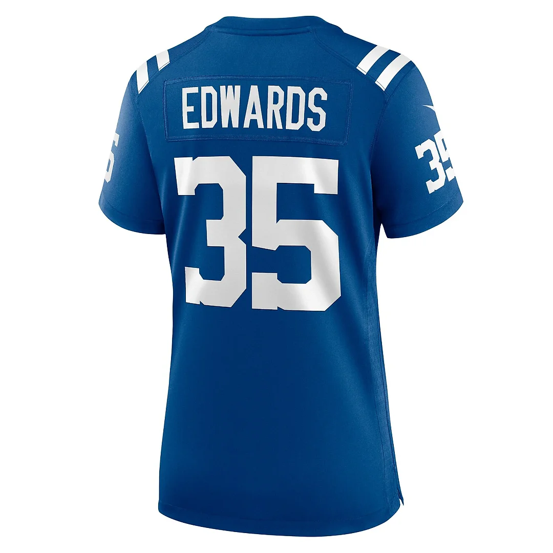 Zennovawear Johnathan Edwards Indianapolis Colts Women's Team Game Jersey - Royal