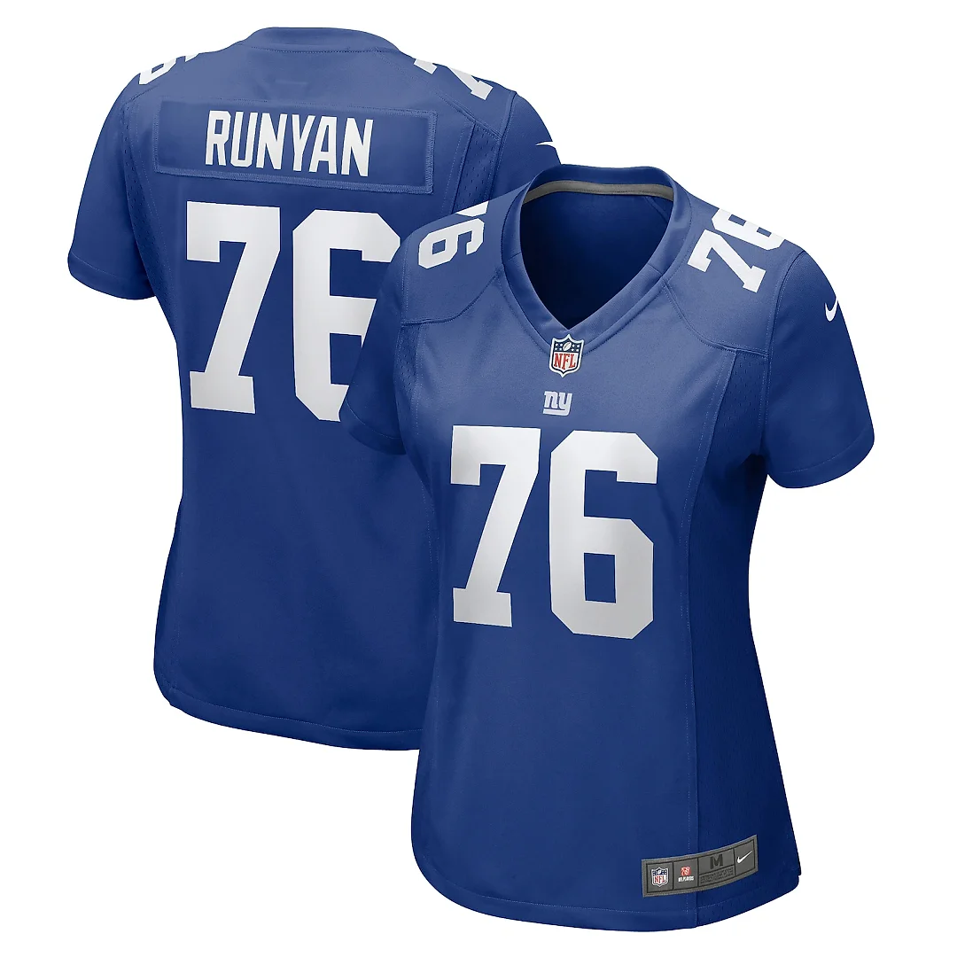 Zennovawear Jon Runyan New York Giants Women's Game Jersey - Royal