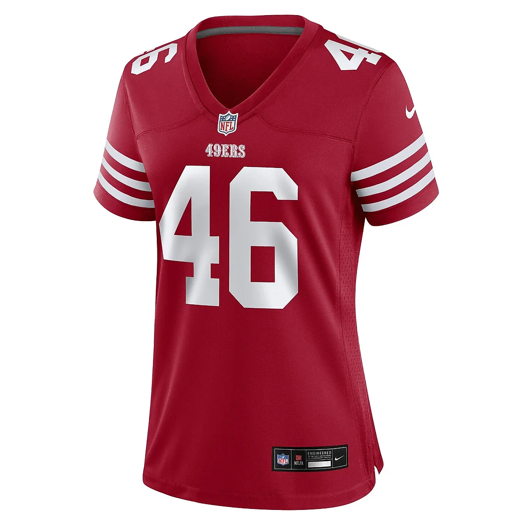 Zennovawear Jon Weeks San Francisco 49ers Women's Team Game Jersey - Scarlet