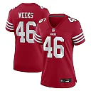 Zennovawear Jon Weeks San Francisco 49ers Women's Team Game Jersey - Scarlet