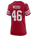 Zennovawear Jon Weeks San Francisco 49ers Women's Team Game Jersey - Scarlet