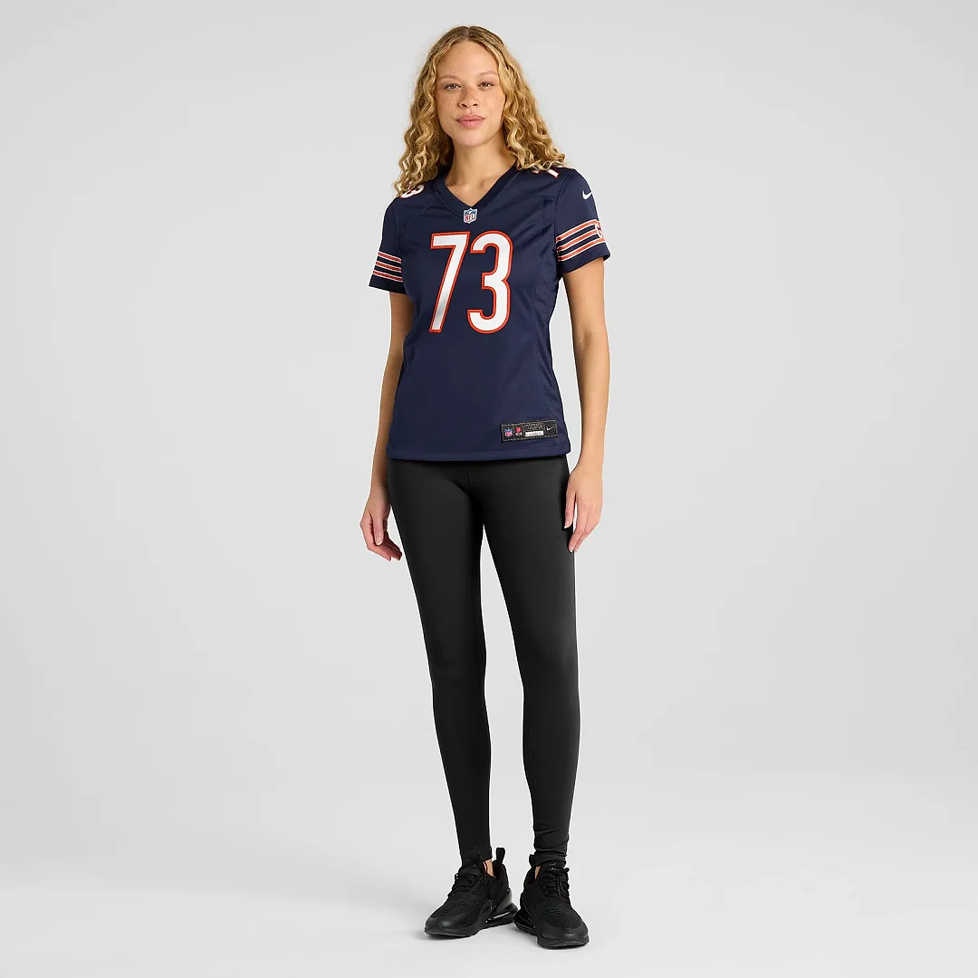 Zennovawear Jonah Jackson Chicago Bears Women's Team Game Jersey - Navy