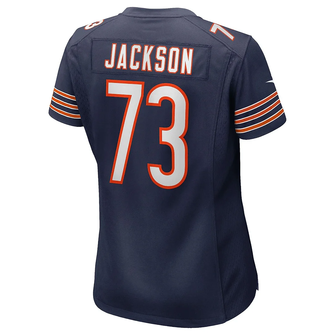 Zennovawear Jonah Jackson Chicago Bears Women's Team Game Jersey - Navy