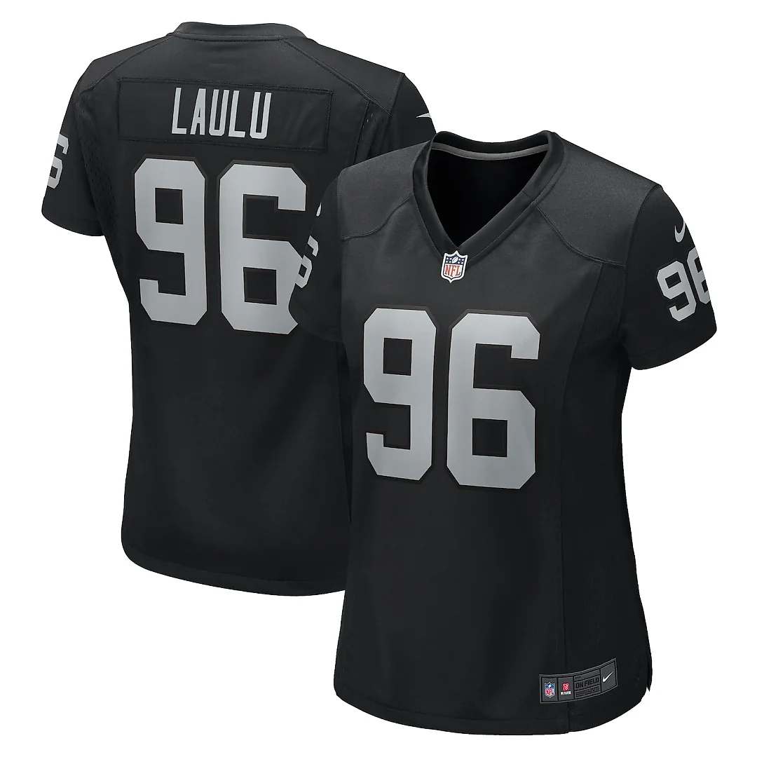 Zennovawear Jonah Laulu Las Vegas Raiders Women's Game Jersey - Black
