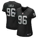 Zennovawear Jonah Laulu Las Vegas Raiders Women's Game Jersey - Black