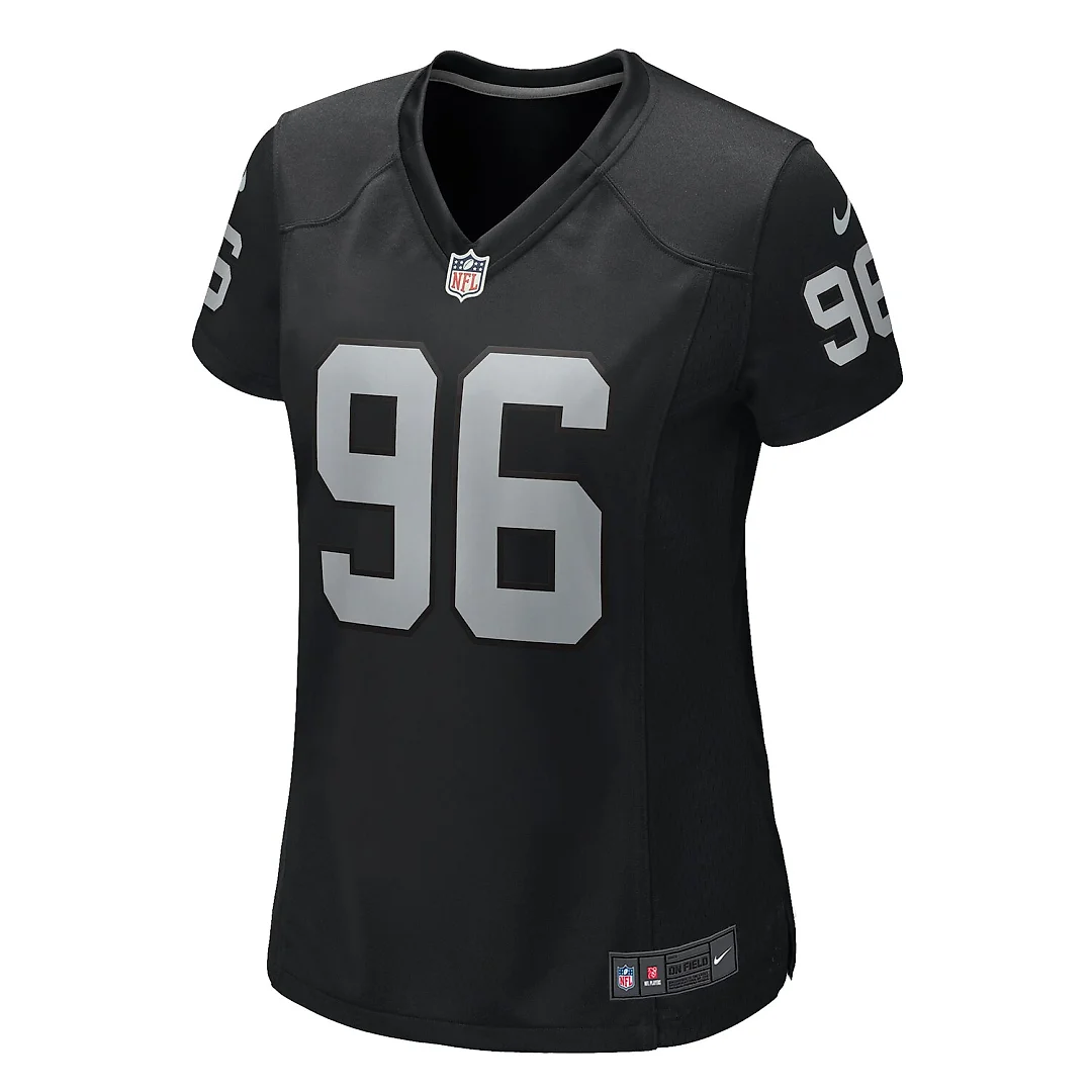 Zennovawear Jonah Laulu Las Vegas Raiders Women's Game Jersey - Black