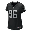 Zennovawear Jonah Laulu Las Vegas Raiders Women's Game Jersey - Black