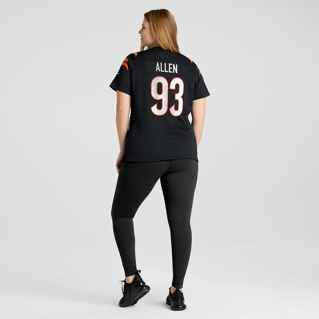 Zennovawear Jonathan Allen Cincinnati Bengals Women's Team Game Jersey - Black