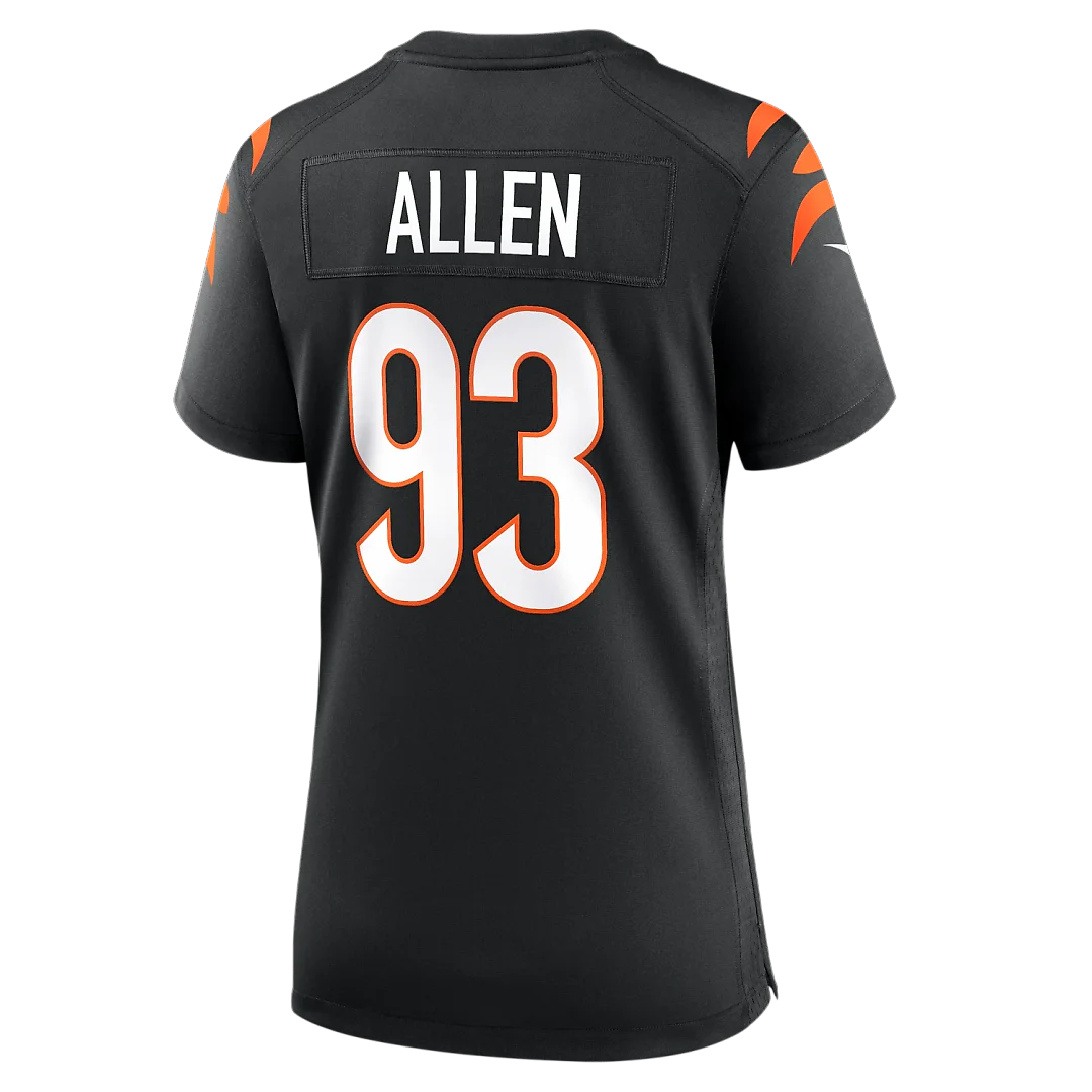 Zennovawear Jonathan Allen Cincinnati Bengals Women's Team Game Jersey - Black
