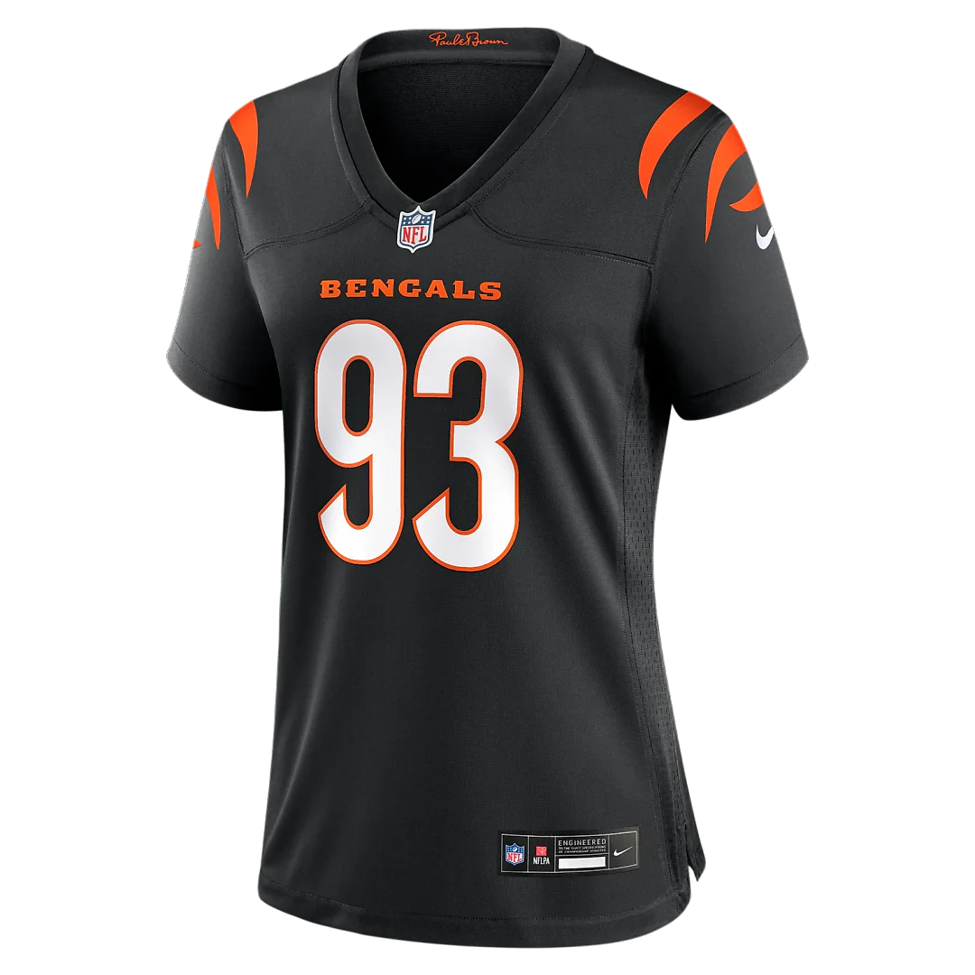 Zennovawear Jonathan Allen Cincinnati Bengals Women's Team Game Jersey - Black