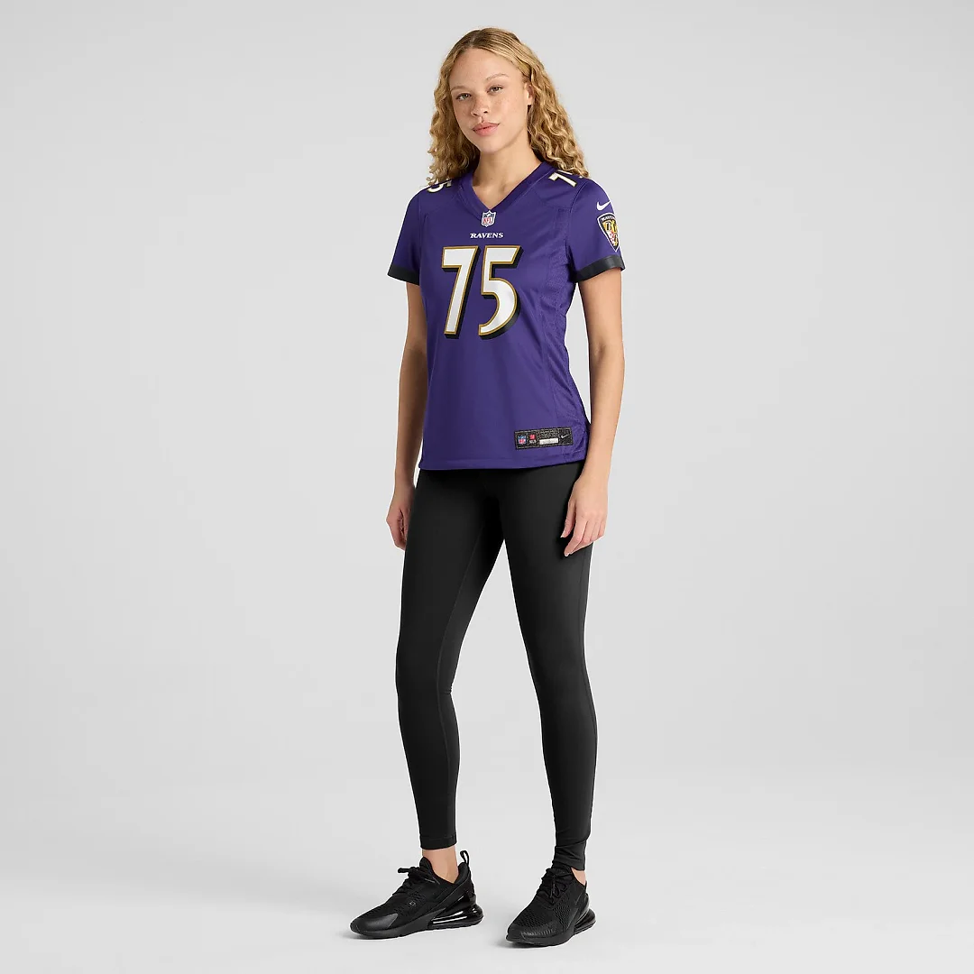 Zennovawear Jonathan Ogden Baltimore Ravens Women's Game Retired Player Jersey - Purple