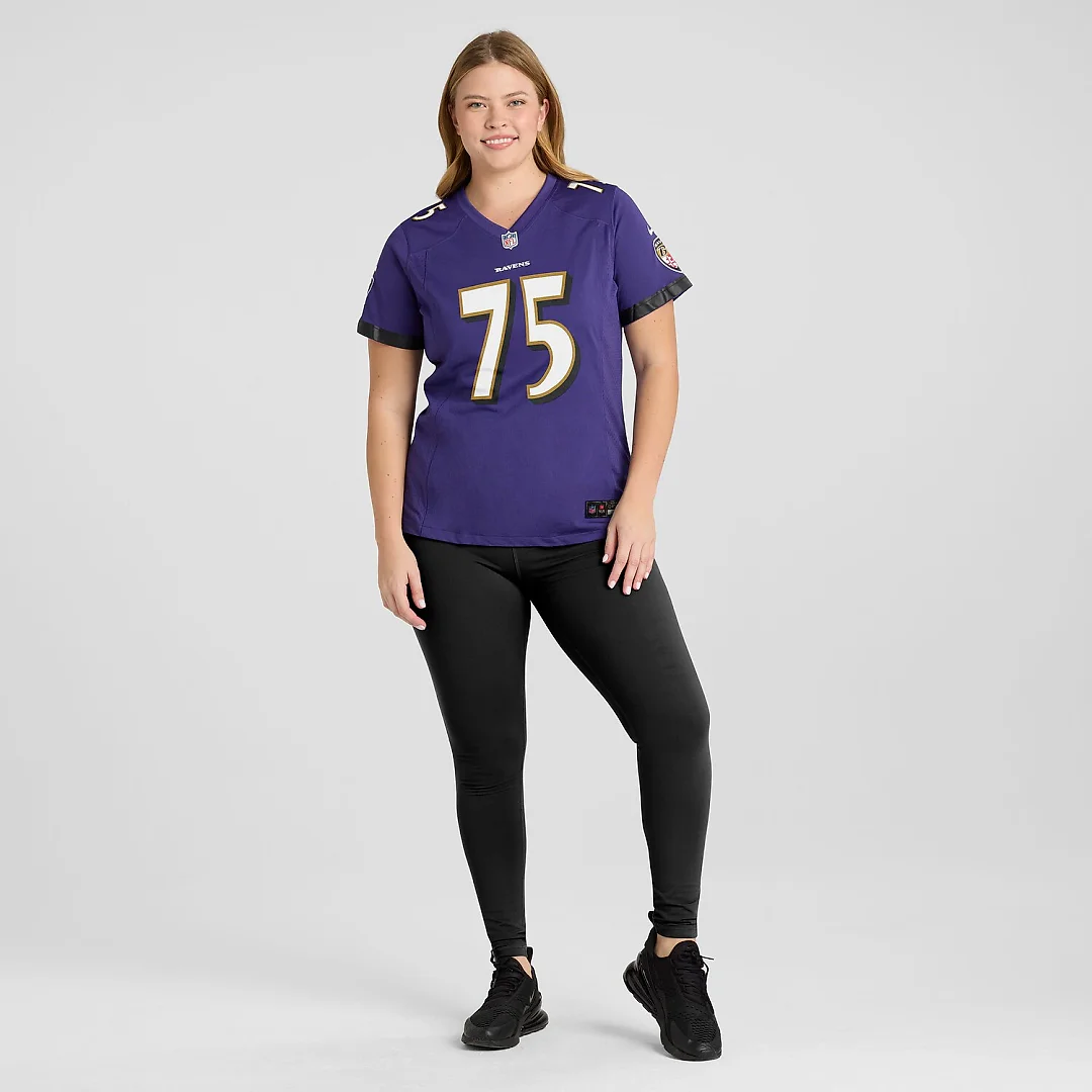 Zennovawear Jonathan Ogden Baltimore Ravens Women's Game Retired Player Jersey - Purple