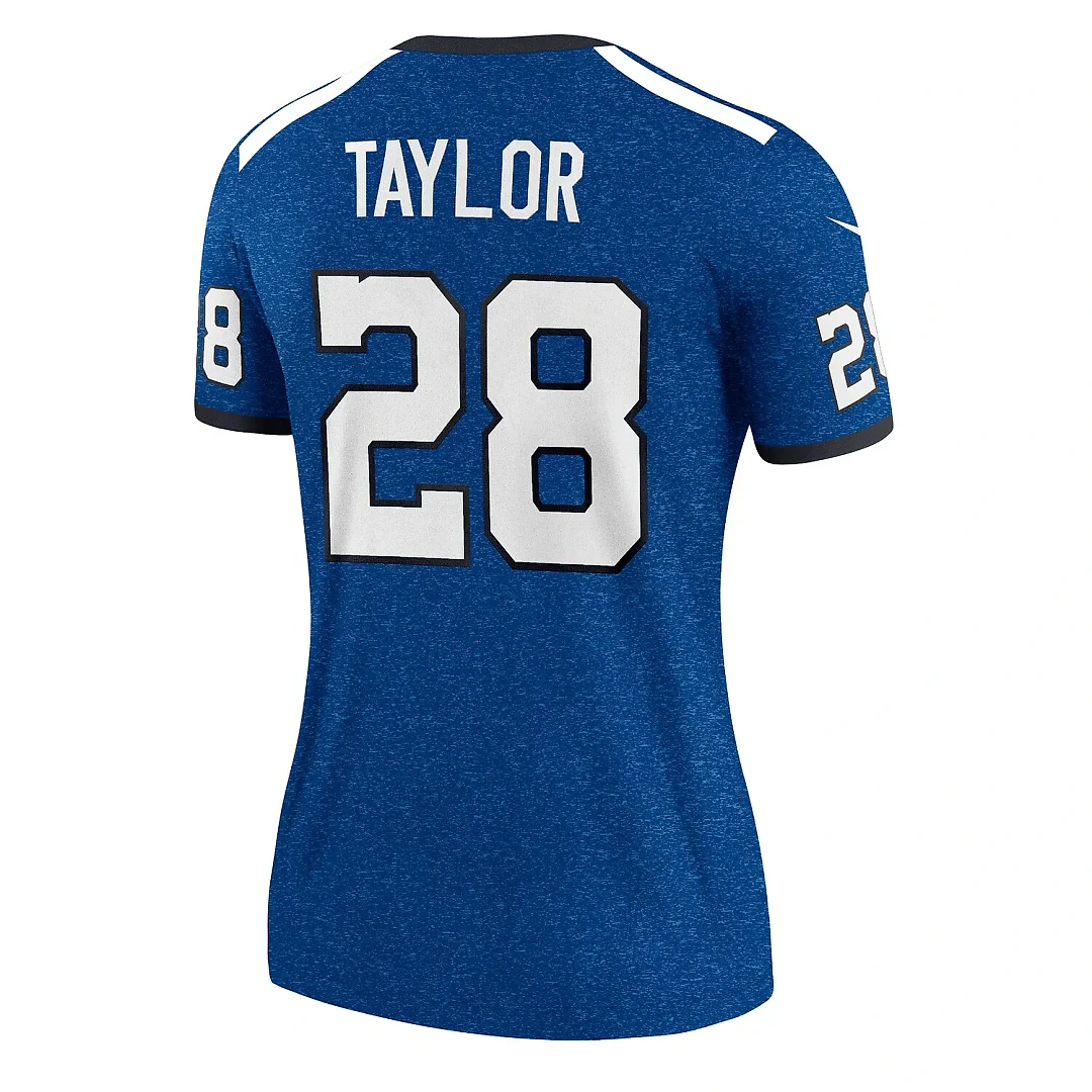 Zennovawear Jonathan Taylor Indianapolis Colts Women's Alternate Legend Player Performance Top - Royal