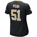 Zennovawear Jonathan Vilma New Orleans Saints Women's Game Retired Player Jersey - Black