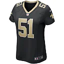 Zennovawear Jonathan Vilma New Orleans Saints Women's Game Retired Player Jersey - Black