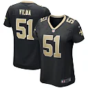 Zennovawear Jonathan Vilma New Orleans Saints Women's Game Retired Player Jersey - Black