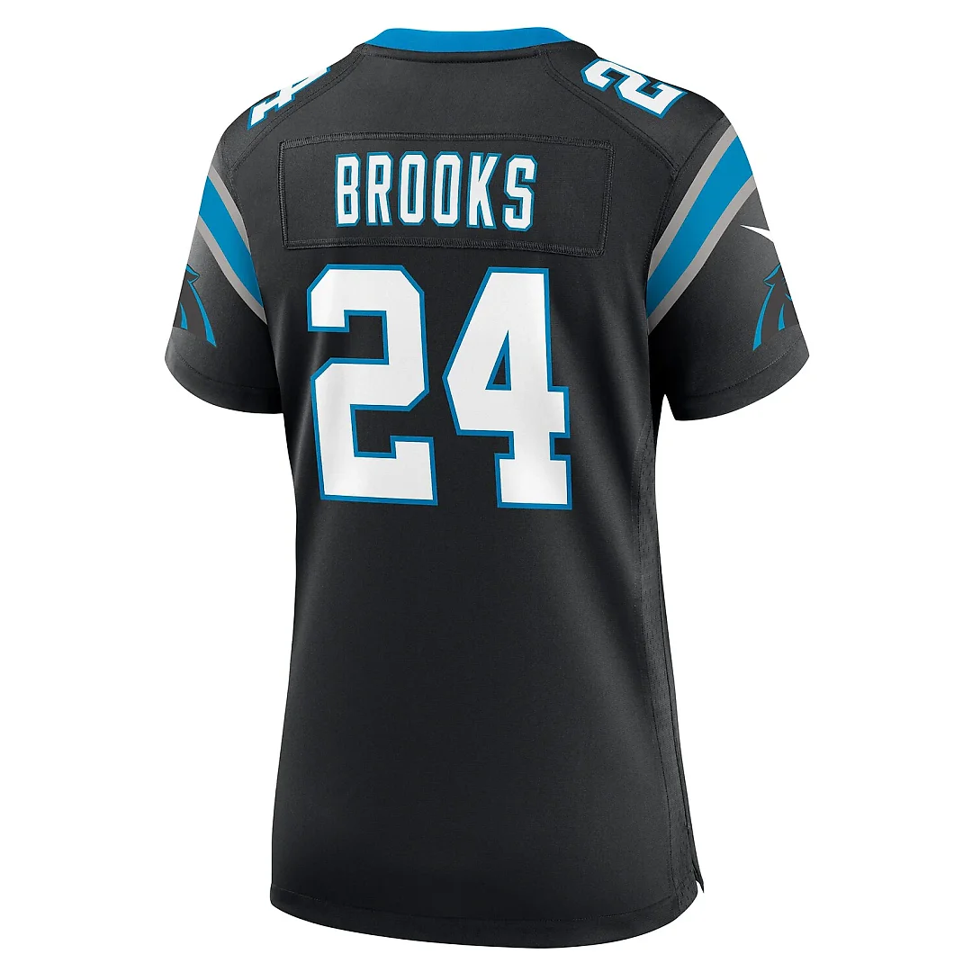 Zennovawear Jonathon Brooks Carolina Panthers Women's Game Jersey - Black