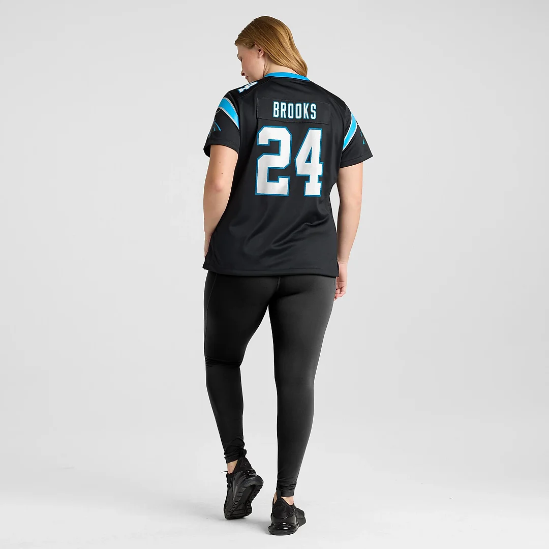 Zennovawear Jonathon Brooks Carolina Panthers Women's Game Jersey - Black