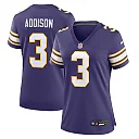 Zennovawear Jordan Addison Minnesota Vikings Women's Alternate Game Jersey - Purple