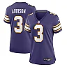 Zennovawear Jordan Addison Minnesota Vikings Women's Alternate Game Jersey - Purple