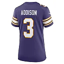 Zennovawear Jordan Addison Minnesota Vikings Women's Alternate Game Jersey - Purple