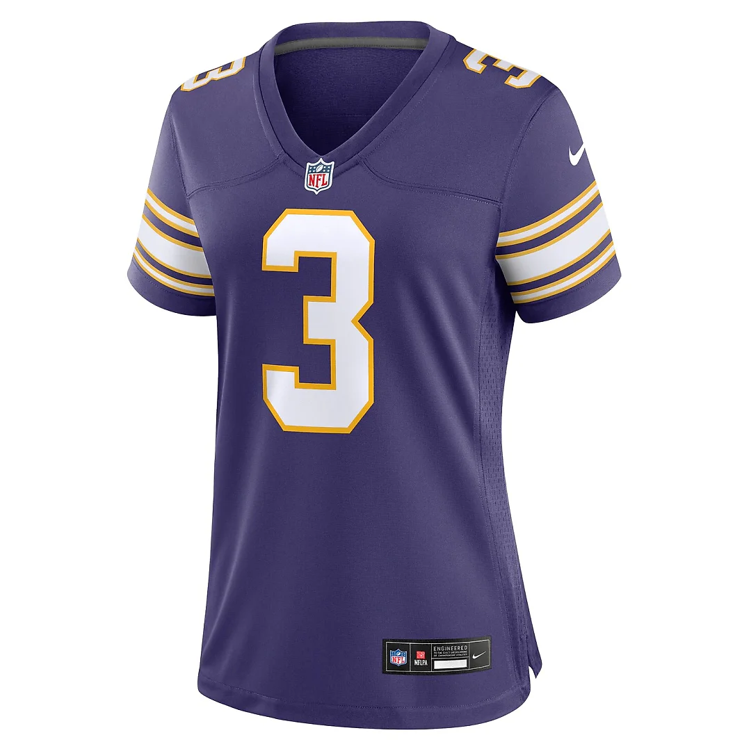 Zennovawear Jordan Addison Minnesota Vikings Women's Alternate Game Jersey - Purple