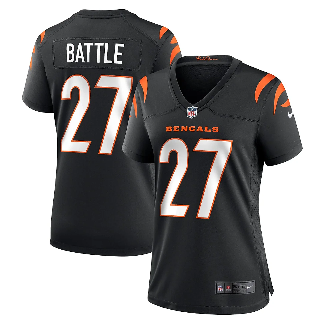 Zennovawear Jordan Battle Cincinnati Bengals Women's Team Game Jersey - Black