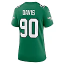 Zennovawear Jordan Davis Philadelphia Eagles Women's Alternate Game Jersey - Kelly Green