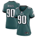 Zennovawear Jordan Davis Philadelphia Eagles Women's Team Game Jersey - Midnight Green