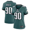 Zennovawear Jordan Davis Philadelphia Eagles Women's Team Game Jersey - Midnight Green