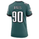 Zennovawear Jordan Davis Philadelphia Eagles Women's Team Game Jersey - Midnight Green