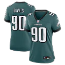 Zennovawear Jordan Davis Philadelphia Eagles Women's Team Game Jersey - Midnight Green